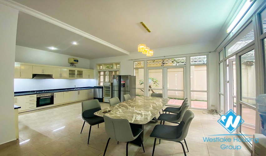 Fully furnished house for lease in Ciputra, Tay Ho, Ha Noi